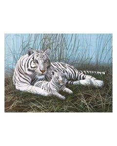 Royal&Langnickel Рисуване по номера с акрилни бои Junior Large - 39х30 - Бели тигри PJL22