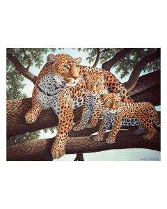 Royal&Langnickel Рисуване по номера с акрилни бои Junior Large - 39х30 - Леопарди PJL24