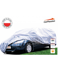 Водоустойчиво висококачествено покривало Perfect за автомобил размер XL ХЛ 150 cm x 485 cm сив CarPassion  RAZ137