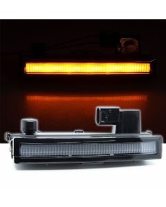 1бр преден габарит маркер LED светлини за сенник 24V за Скания Scania R S G 2016+ с букса оранжева светлина  HAL296