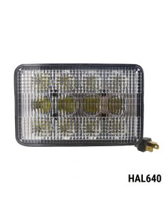 ЛЕД Диоден Халоген LED Фар - 5100lm 16.5cm 60W PRO - Късa/Дълга Светлина - John Deere със Задно Захващане  HAL640
