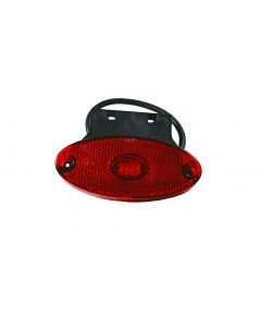 LED Диоден Габарит Със Стойка, Червен Цвят, Маркер, 2 Диода, Вграден Рефлектор 24V  MAR092