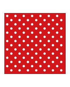 Ambiente салфетка Dots red 20бр 13305361