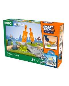 Brio играчка smart tech danger crossing 33965