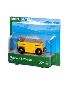 Brio играчка Elephant and wagon 33969