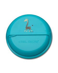 Carl Oscar кутия за снаксове жирафче тюркоаз 18см 109703