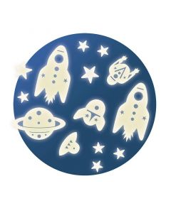 Djeco фосфоресциращи декорации за детска стая космос DD04591
