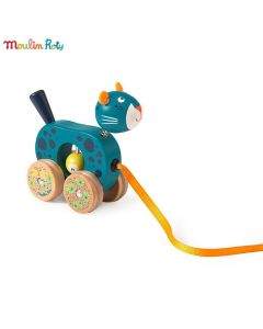 Moulin Roty мини играчка за дърпане пантера 668363