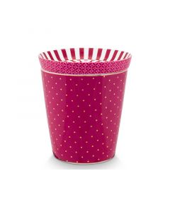 Pip Studio чаша с чиния Royal Dots тъмно розово 51.002.424