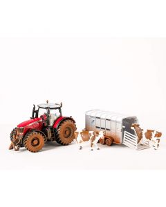 Siku трактор с ремарке и крави 8608