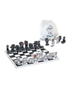 Vilac дървен шах за деца по дизайн на Keith Haring 9221