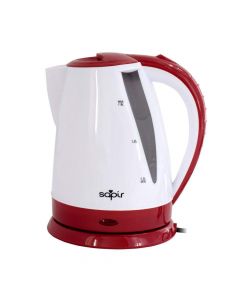 Електрическа кана SAPIR SP 1230 B, 1800W, 1.8 литра, Бял/червен