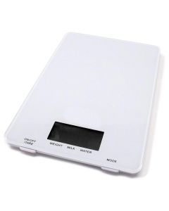 Кухненска дигитална везна SAPIR SP 1651 J, 5 кг, LCD екран, Включена батерия, Бял
