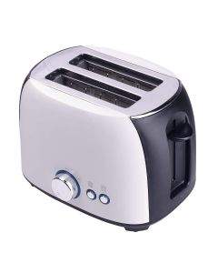 Тостер за хляб ZEPHYR ZP 1440 X, 800W, 2 филийки, 7 степени, Таймер, Размразяване, Тавичка за трохи, Бял/Черен