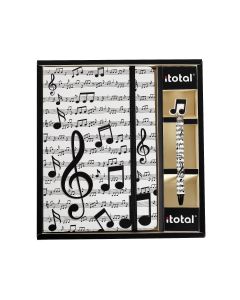 i-total i-total Комплект тефтер А5 + химикалка, колекция MUSIC 11193