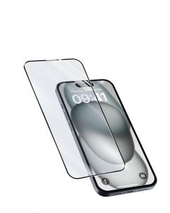 Cellular line Черен закален протектор Capsule за iPhone 15 Plus/15 Pro Max 11611
