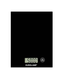 EUROLAMP SA Дигитална кухненска везна от Eurolamp, размери 1.6 х 15 х 20 см., материал закалено стъкло и ABS пластмаса, LED дисплей, черен цвят 12228