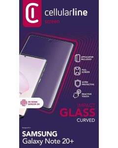 Cellular line Закалено 3D стъкло за Samsung Galaxy Note 20 Ultra, Черно 6867
