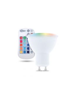 Forever light LED крушка GU10  RGB + White 5W с дистанционно 8177