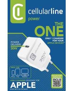 Cellular line Зарядно The One PD 220V USB-C 30W 8799