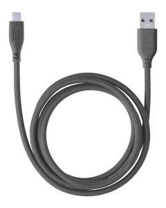Cellular line Кабел данни Soft USB към USB-C 1.2 м, Черен 9096