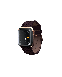 Njord Каишка от кожа на сьомга Njord за Apple Watch 44/45 mm патладжан 9470