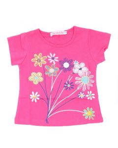 Блузка Цвете в розово за момиче от 5 до 13 години