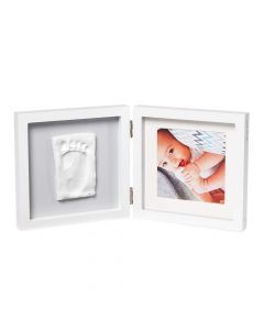 Baby Art Бяла рамка за отпечатък и снимка (сиво паспарту) My Baby Style