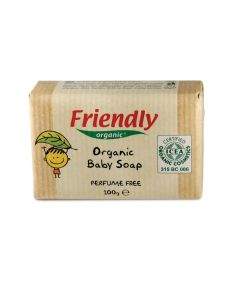 Friendly Organic FRIENDLY ORGANIC Бебешки сапун с масло от ший и сладък бадем 100 гр