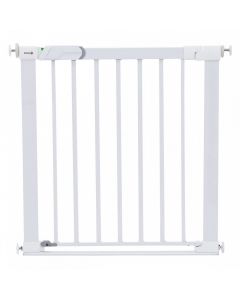 Safety 1st Универсална метална преграда за врата с плоско дъно, бяла