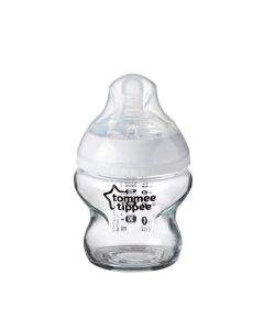 Tommee Tippee Стъклено шише за хранене Easi-Vent 0м+. 150 мл