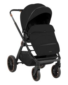 Kikkaboo Комбинирана количка 2в1 с кош за новородено Tiffany Black 2024 31001020150