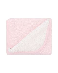 Kikkaboo Плетено памучно одеяло с шерпа Dream Big Pink 31103010046