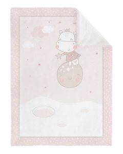 Kikkaboo Супер меко бебешко одеяло с шерпа 110/140 см Hippo Dreams 31103020136