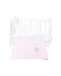 Kikkaboo Бебешки спален комплект с бродерия 3 части Dream Big Pink 41101030154