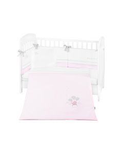 Kikkaboo Бебешки спален комплект с бродерия 6 части 60/120 Dream Big Pink 41101060129