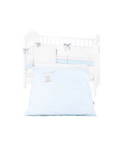 Kikkaboo Бебешки спален комплект с бродерия 6 части 70/140 Dream Big Blue 41101060131