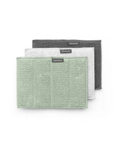 Комплект кърпи микрофибърни Brabantia SinkSide Dark Grey/Light Grey/Jade Green 3 броя
