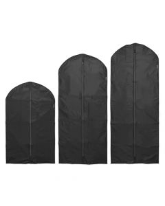 Комплект калъфи за дрехи Brabantia, размер M/L/XL, 60x100/135/150cm, Black 3 броя