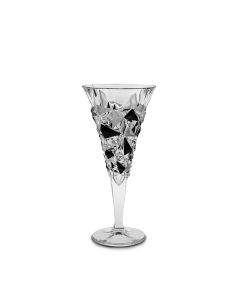 Чаша за вино Bohemia 1845 Glacier Matt Fond and Black Lister 250ml, 6 броя