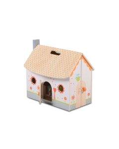 Moni Toys Сгъваема дървена къща за кукли  4139