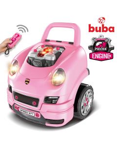 Детски интерактивен автомобил/игра Buba Motor Sport, 008-977 розов