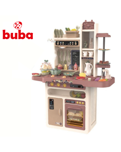 Детска кухня Buba Modern Kitchen, 65 части, 889-212, розова