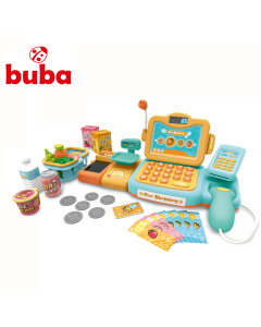 Детски касов апарат с аксесоари Buba Fun Shopping 888F, оранжев
