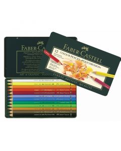 Faber-Castell Цветни моливи Polychromos, 12 цвята