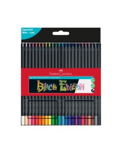 Faber-Castell Цветни моливи Black Edition, 24 цвята