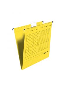 Falken Папка за картотека, V-образна, жълта, 25 броя