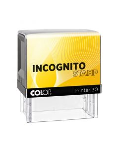 Colop Печат Incognito Printer 30, правоъгълен, 18 x 47 mm, черен
