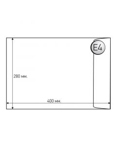 Top Office Пощенски плик, E4, 280 x 400 mm, хартиен, със самозалепваща лента, бял, 250 броя