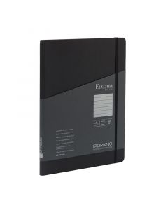 Fabriano Тетрадка Ecoqua+, A4, картонена корица, със скрита спирала, 70 листа, черна